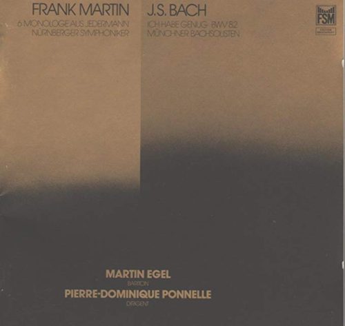 Frank Martin - J.S. Bach - Martin Egel (NBC)