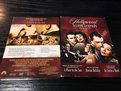 Hollywood Screen Legends (A Place in the Sun / Roman Holiday / To Catch a Thief) (3 DVDs) NBC, NOB