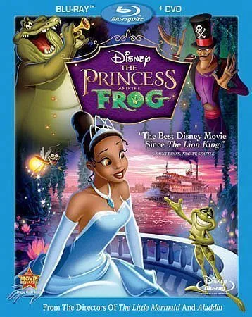 The Princess and The Frog (Three Disc Combo Blu-ray, DVD Digital Copy) The Princess and The Frog - A Disney Animated Film (Blu-Ray and DVD)