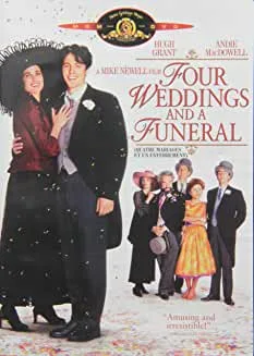 Four Weddings and A Funeral (DVD) Four Weddings and a Funeral - Hugh Grant, Andie MacDowell (DVD)