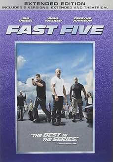 Fast Five (Extended Edition) Vin Disesel, Paul Walker, Dwayne Johnson (DVD)