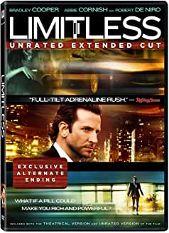Limitless20Unrated20Extended20Cut20-20Bradley20Cooper20DVD.jpg Limitless (Unrated Extended Cut) - Bradley Cooper (DVD)