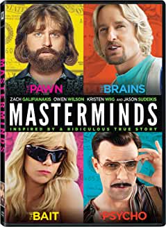 Masterminds - Zach Galifiankais, Owen Wilson, Kristen Wiig, Jason Sudeikis (DVD)