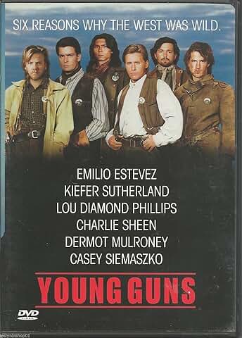 Young Guns (DVD) Emilio Estevez, Kiefer Sutherland, Charlie Sheen