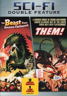 The Beast From 20,000 Fathoms / Them! (Double Feature) (One movie on each side of disc) (Fold in artwork)