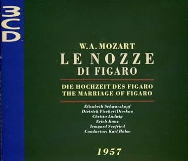 Wolfgang Amadeus Mozart's Le Nozze Di Figaro (3 CDs) Karl Bohm, conductor Wolfgang Amadeus Mozart's Le Nozze Di Figaro (3 CDs) Karl Bohm, conductor
