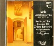 Bach's Cantates Pour Alto Bwv 82, 35, 53 Rene Jacobs
