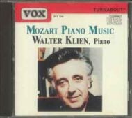 Mozart Piano Music - Walter Klien, piano Mozart Piano Music Walter Klien, piano